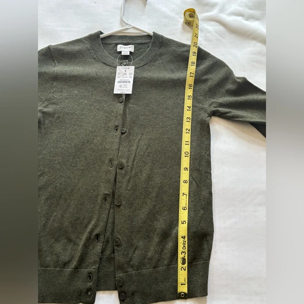 J. Crew Women's Dark Green Cardigan - Picture 4 of 9